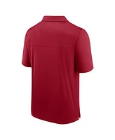 Fanatics Men's Crimson Oklahoma Sooners Left Side Block Polo Shirt