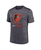 Nike Men's Black Baltimore Orioles Large Logo Velocity T-Shirt