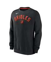 Nike Men's Black Baltimore Orioles Classic Fleece Performance Pullover Sweatshirt