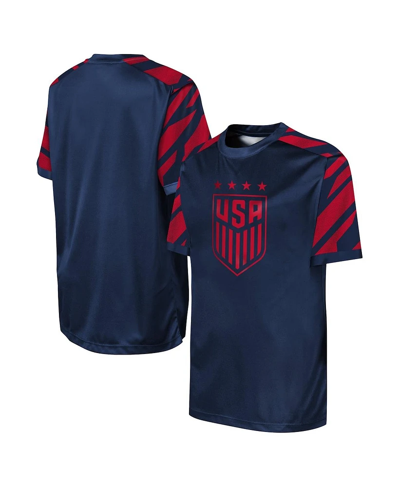 Outerstuff Big Boys and Girls Navy Uswnt Winning Tackle T-Shirt