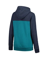 New Era Women's Navy Seattle Mariners Color Block Full-Zip Hoodie Jacket