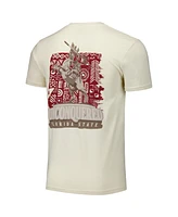 Image One Men's and Women's Natural Florida State Seminoles Hyper Local Statue Pattern T-Shirt