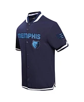 Pro Standard Men's Navy Memphis Grizzlies Classic Warm-Up Full-Snap Jacket