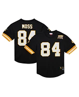 Mitchell & Ness Men's Randy Moss Black Minnesota Vikings Retired Player Name Number Mesh Top