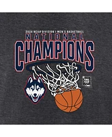 Fanatics Men's Charcoal UConn Huskies 2024 Ncaa Basketball National Champions Core T-Shirt