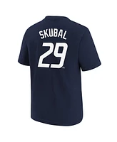 Nike Big Boys and Girls Tarik Skubal Navy Detroit Tigers 2024 City Connect Name Number T-Shirt