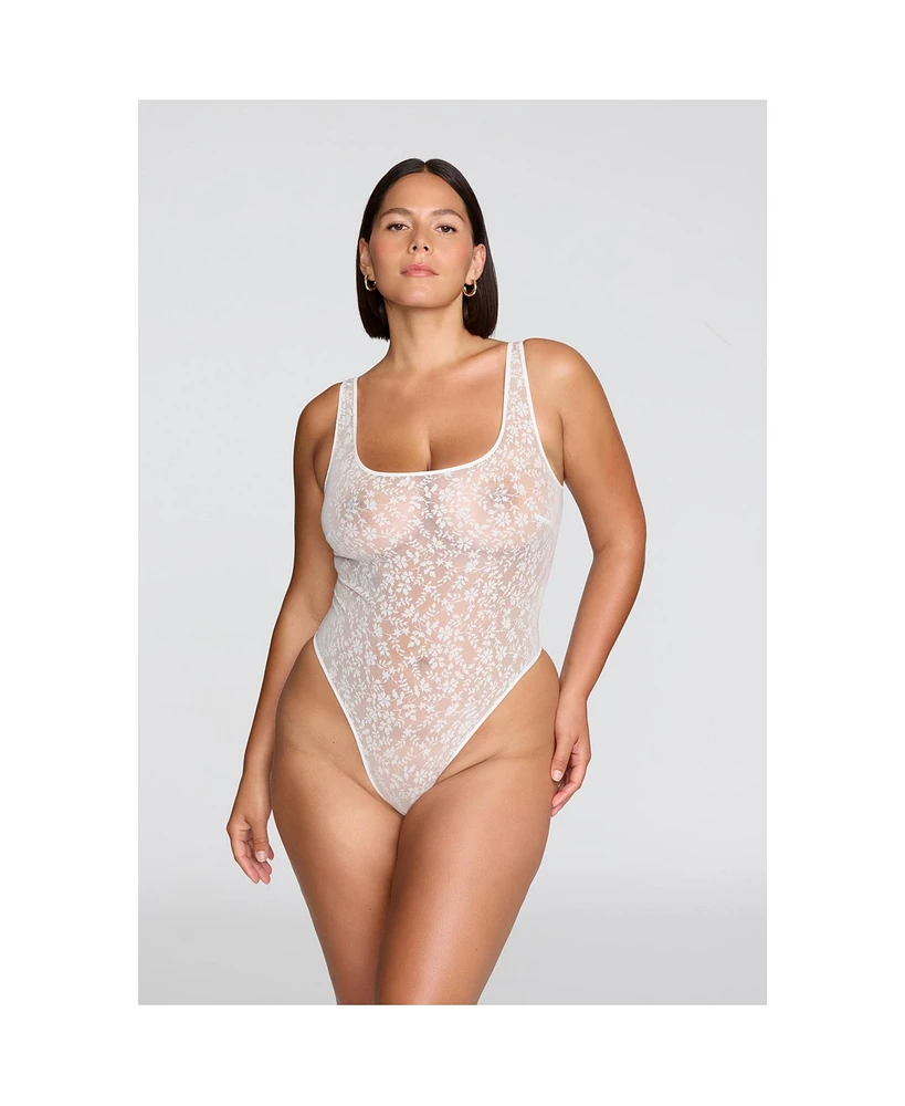 Cuup Women's The Bodysuit - Botanical Lace