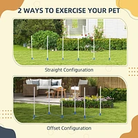 Streamdale Furniture Portable Agility Weave Poles for Dog Training and Exercise