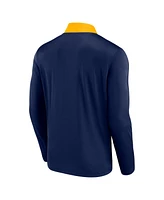 Fanatics Men's Navy Milwaukee Brewers Unstoppable Quarter-Zip Top