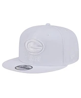 New Era Men's Green Bay Packers Main White on White 9FIFTY Snapback Hat