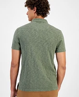 Sun + Stone Men's Regular-Fit Textured Polo Shirt, Created for Macy's