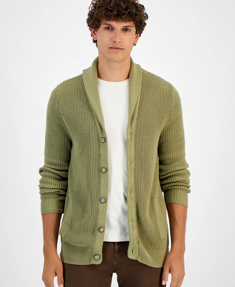 Sun + Stone Men's Alvin Cardigan Sweater, Created for Macy's