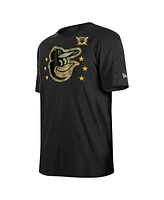 New Era Men's Black Baltimore Orioles 2024 Armed Forces Day T-Shirt