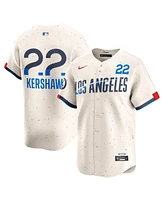 Nike Men's Cream Los Angeles Dodgers Clayton Kershaw 2024 City Connect Limited Player Jersey