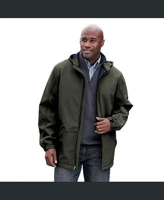 KingSize Men's Big & Tall Fleece-Lined Slicker Rain Coat