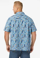 KingSize Big & Tall The No-Tuck Casual Short Sleeve Shirt