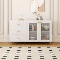 Modern minimalist side cabinets, dining room or living room lockers