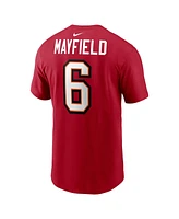 Nike Men's Baker Mayfield Red Tampa Bay Buccaneers Player Name Number T-Shirt