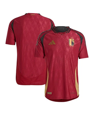 Adidas Men's Burgundy Belgium National Team 2024 Home Authentic Jersey