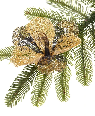 Holiday Lane Shine Bright Flower Cluster Clip Ornament, Exclusively at Macy's