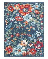 Town Country Living Hibiscus Bloom Modern Floral Rug Collection