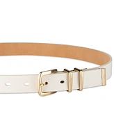 Calvin Klein Women's Modern Mixed-Media Skinny Belt