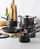 Tramontina Porcelain Enamel Heavy Gauge Aluminum Non Stick 11 Piece Cookware Set