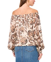 Vince Camuto Women's Off-The-Shoulder Paisley-Print Top