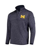 Antigua Men's Navy Michigan Wolverines Fortune Half-Zip Sweatshirt