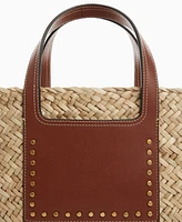 Mango Women's Studs Detail Basket Bag