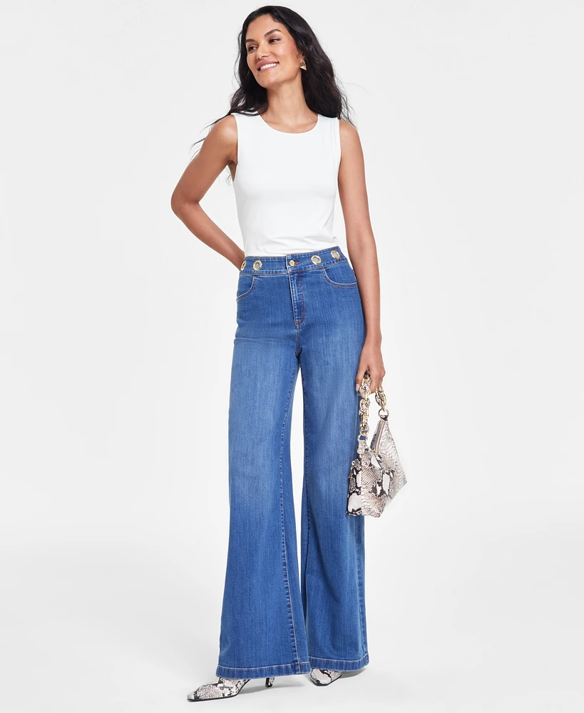 I.n.c. International Concepts Women's Grommet-Waistline Jeans, Created for Macy's