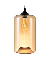 Cwi Lighting Glass 1 Light Down Mini Pendant