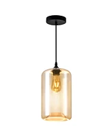 Cwi Lighting Glass 1 Light Down Mini Pendant