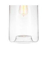 Cwi Lighting Glass 1 Light Down Mini Pendant