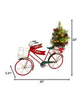 Gerson International 22 in. Illuminated Metal Holiday Bicycle