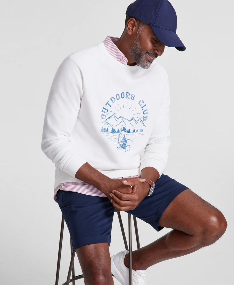Club Room Men's Regular-Fit 9" 4-Way Stretch Shorts, Created for Macy's
