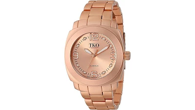 Tko Women's Boyfriend Size Rose Gold Aluminum Bracelet Watch