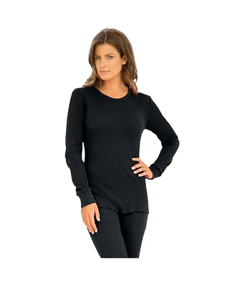 Comfort Choice Plus Thermal Crewneck Long-Sleeve Top