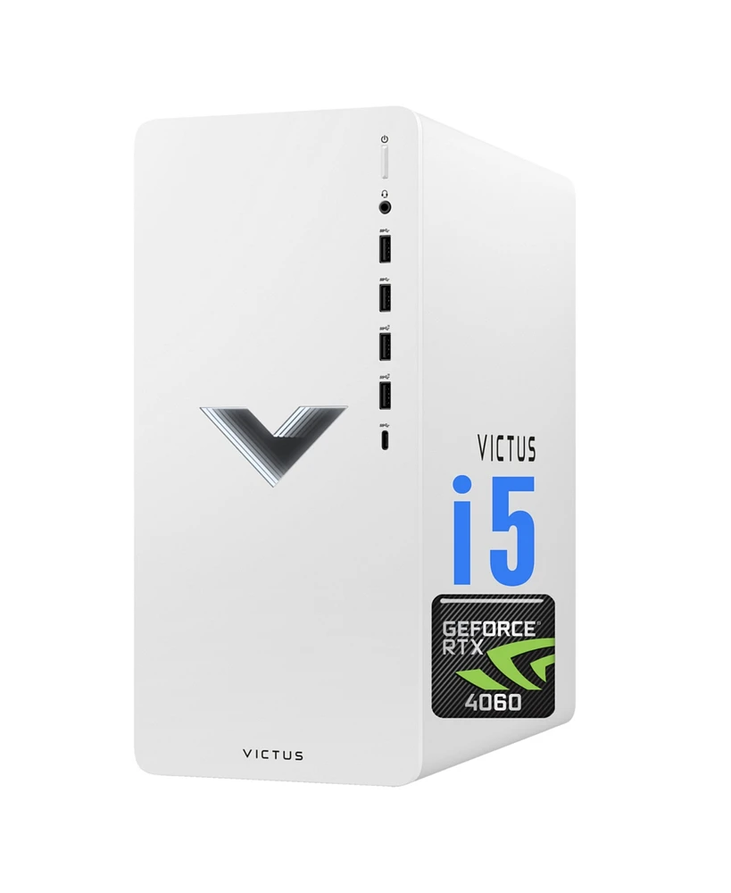 Hp Victus Gaming Tower Desktop Intel Core i5 13400 8GB Ram Nvidia GeForce Rtx 4060 1TB Ssd Storage Windows 11 Home - White