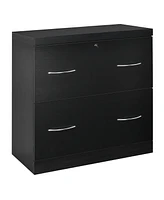 Slickblue 2-Drawer File Cabinet with Lock Hinging Bar Letter and Legal