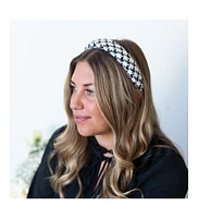 Headbands of Hope Padded Headband - Black Houndstooth