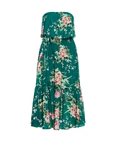 City Chic Plus Pia Print Maxi Dress