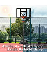 Simplie Fun Adjustable Height Basketball Hoop for Players of All Ages