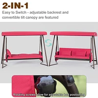 600lb Capacity Swing Chair with Cozy Mesh Seat