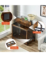 Streamdale Furniture Durable & Chic Dog Crate Safe Retreat, Stylish Elegance