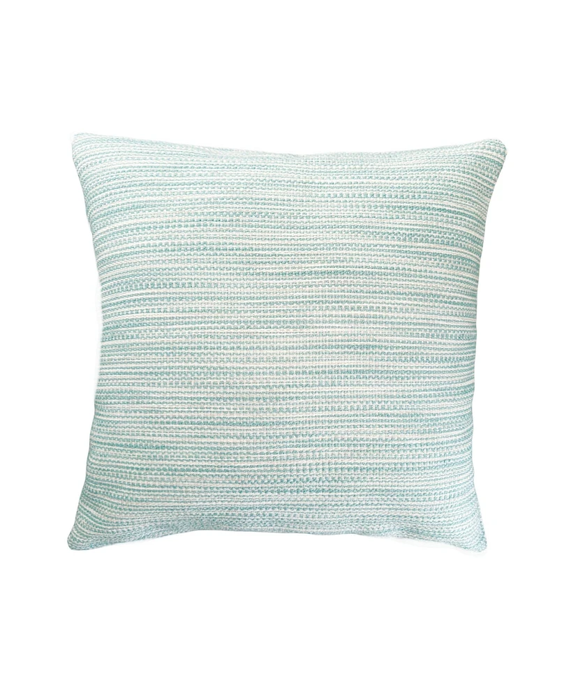 Anaya Home Bay View Aqua 20x20 Indoor Outdoor Pillow Aqua Blue