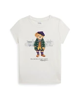 Polo Ralph Lauren Toddler and Little Girls Bear Cotton Jersey Tee