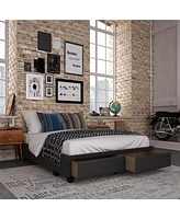 Boyd Sleep Parma Upholstered Platform Bed Frame with Storage Drawers