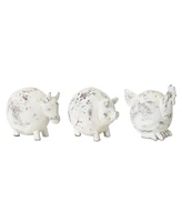 Slickblue Weathered Stone Farm Animal Figurine (Set of 3)