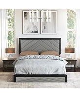 Boyd Sleep Arden 14 Slat Upholstered Platform Bed